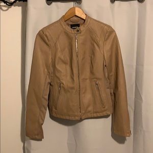 Faux Leather Moto Jacket